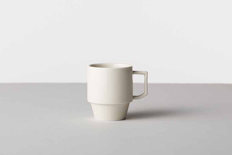 BARBAR(馬場商店)-HASAMI 積木馬克大杯 白