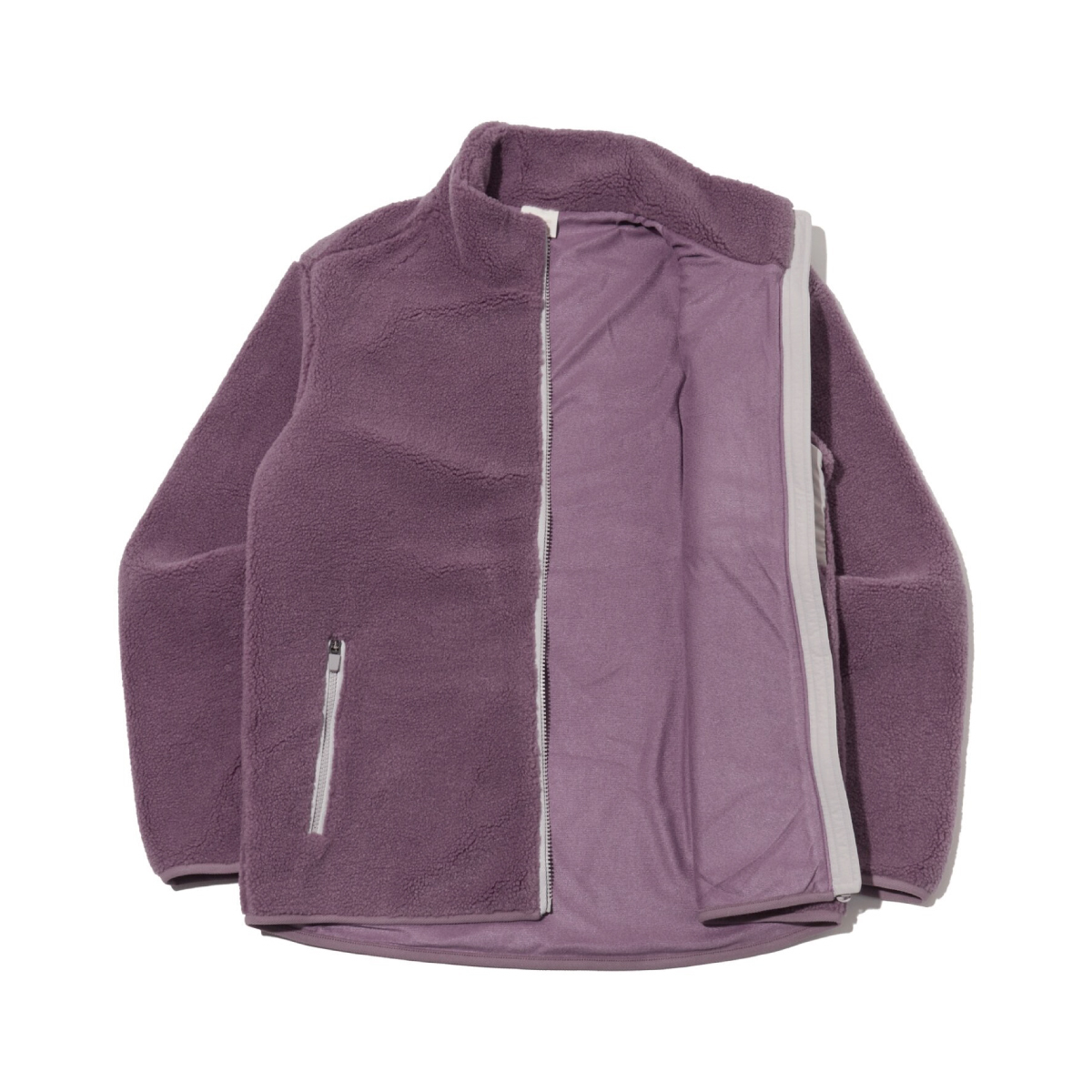 【EIDER】UNI刷毛立領保暖外套/25EDUU25153-[灰粉、奶油白]