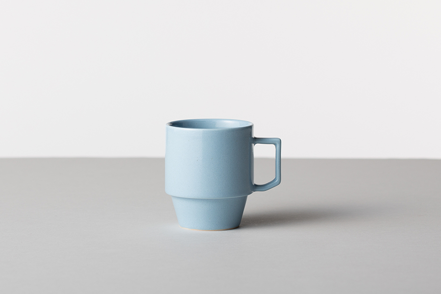 BARBAR(馬場商店)-HASAMI 積木馬克大杯 淺藍