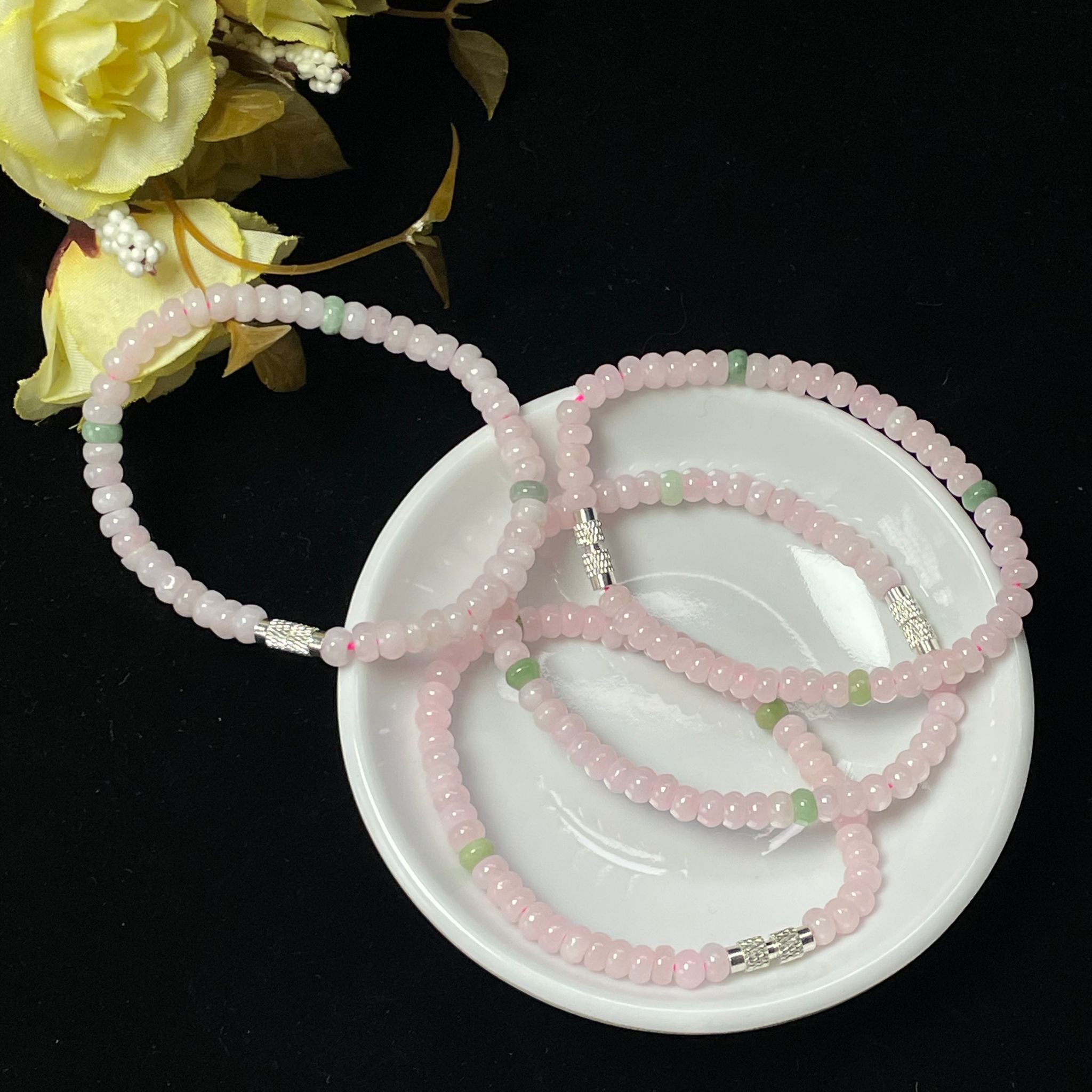 【直播】LL010408 翡翠粉手串