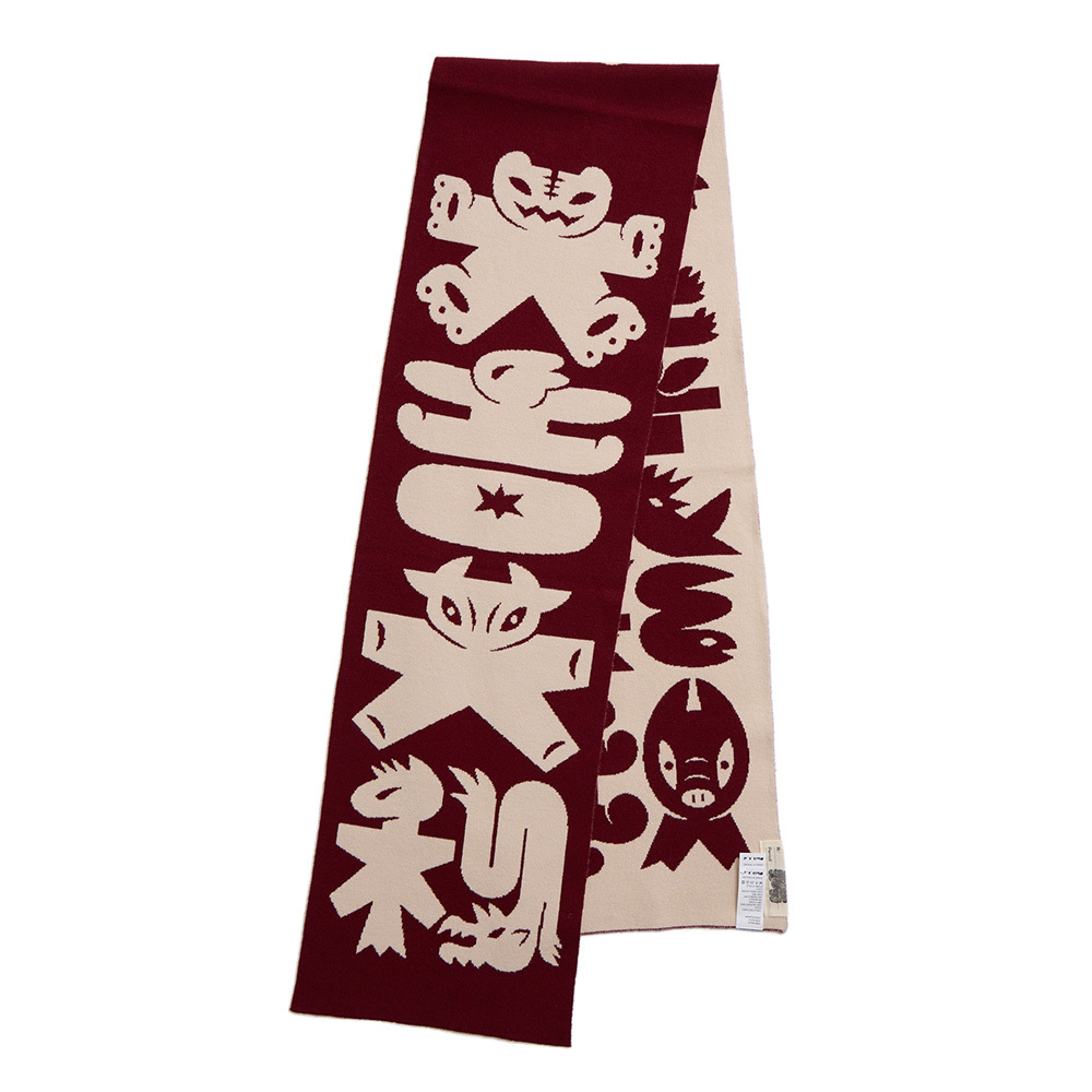 [Yu Miyama] 恭喜發財大吉大利 Wishing you prosperity and wealth! Scarf Red and White