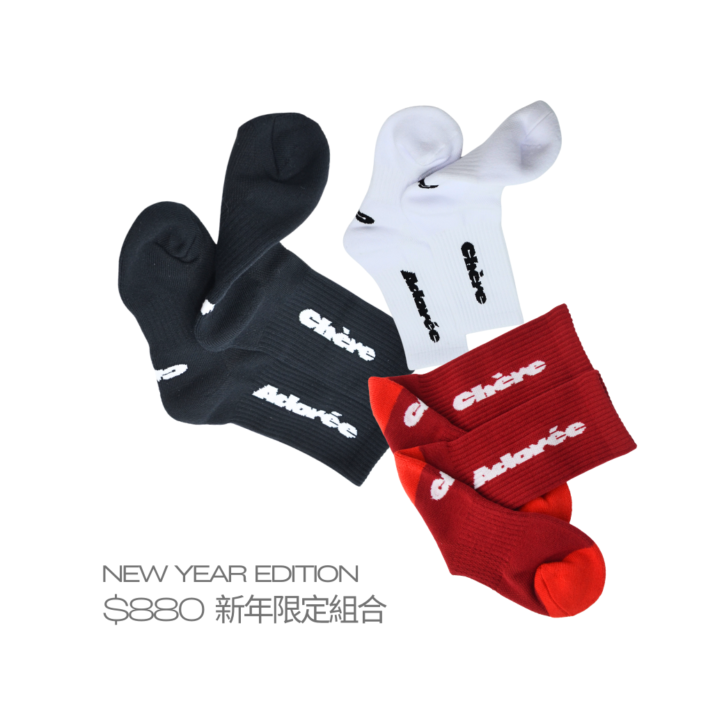 Premium Socks - R/B/W（3PRS）