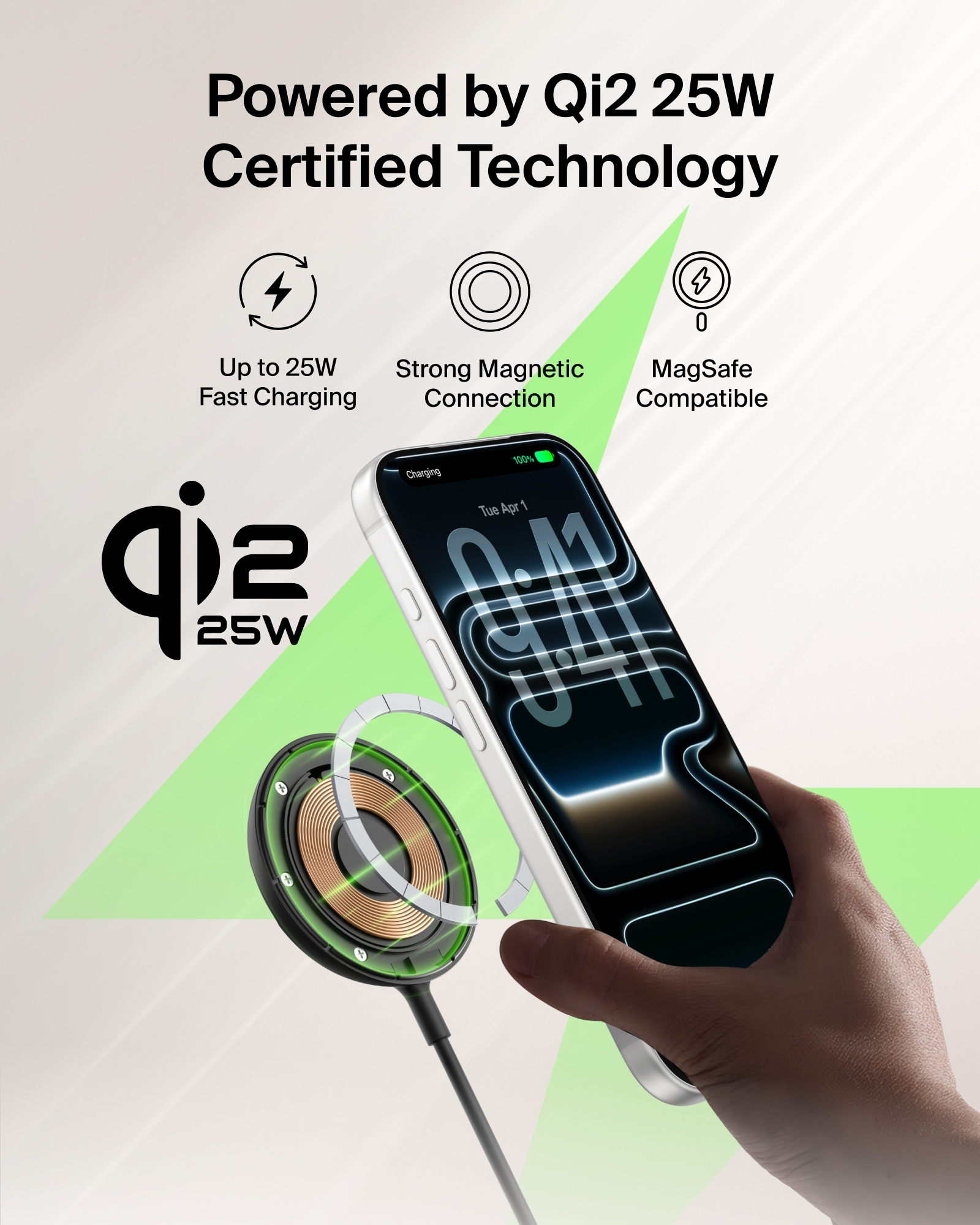 UltraCharge Qi2 磁吸充電器 25W