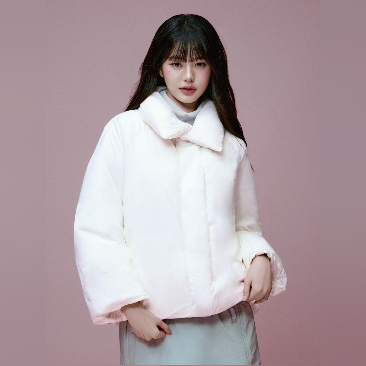 【EIDER】女羊絨混紡鵝絨外套/25EDWW25560-[奶油白、經典黑]