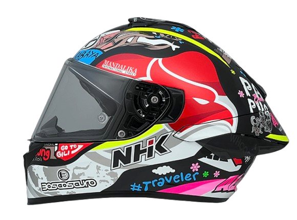 NHK K5R  AL21#11 印尼站 黑（亮面）全罩式安全帽