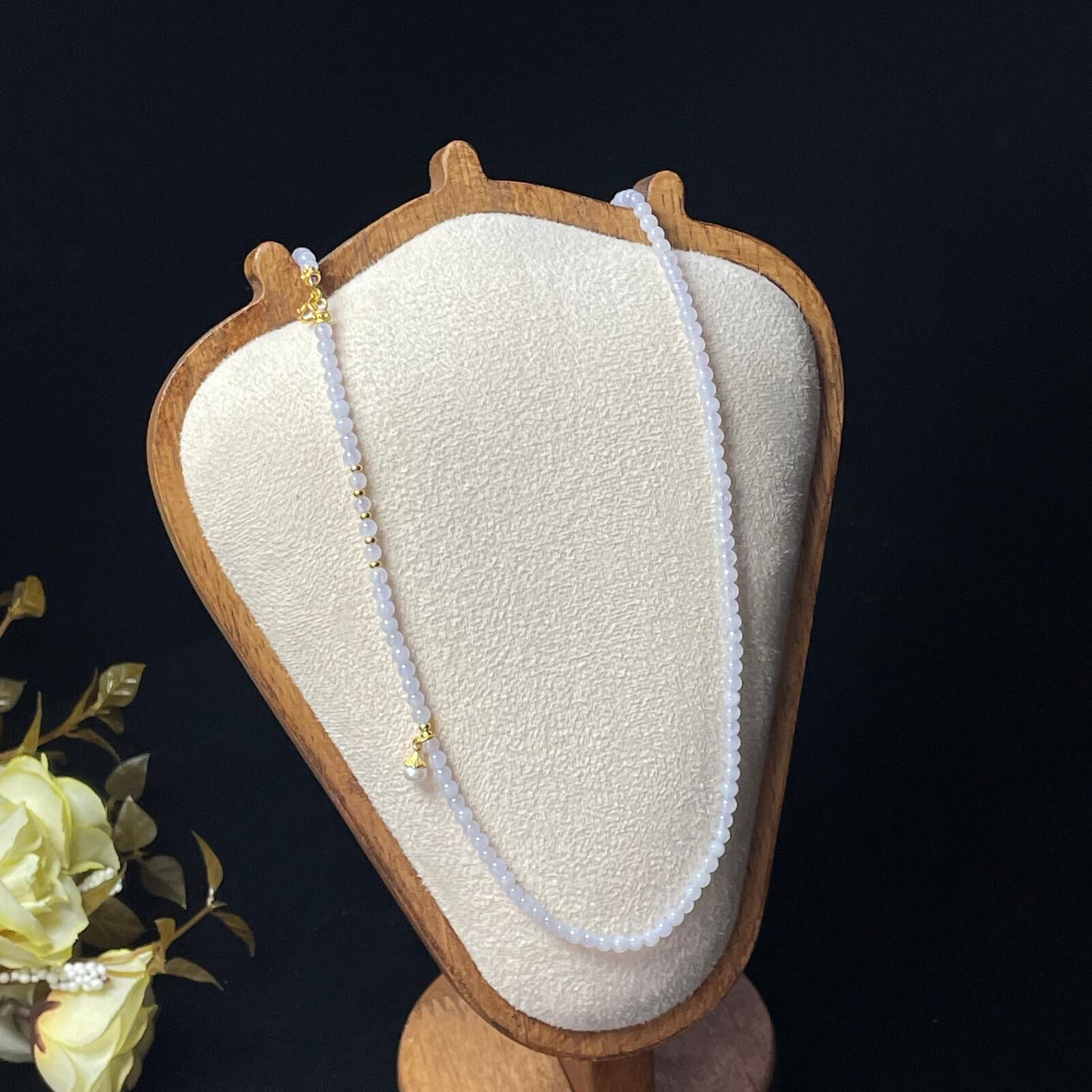 【直播】LL010449 淡紫小米珠頸鏈 (BR96)