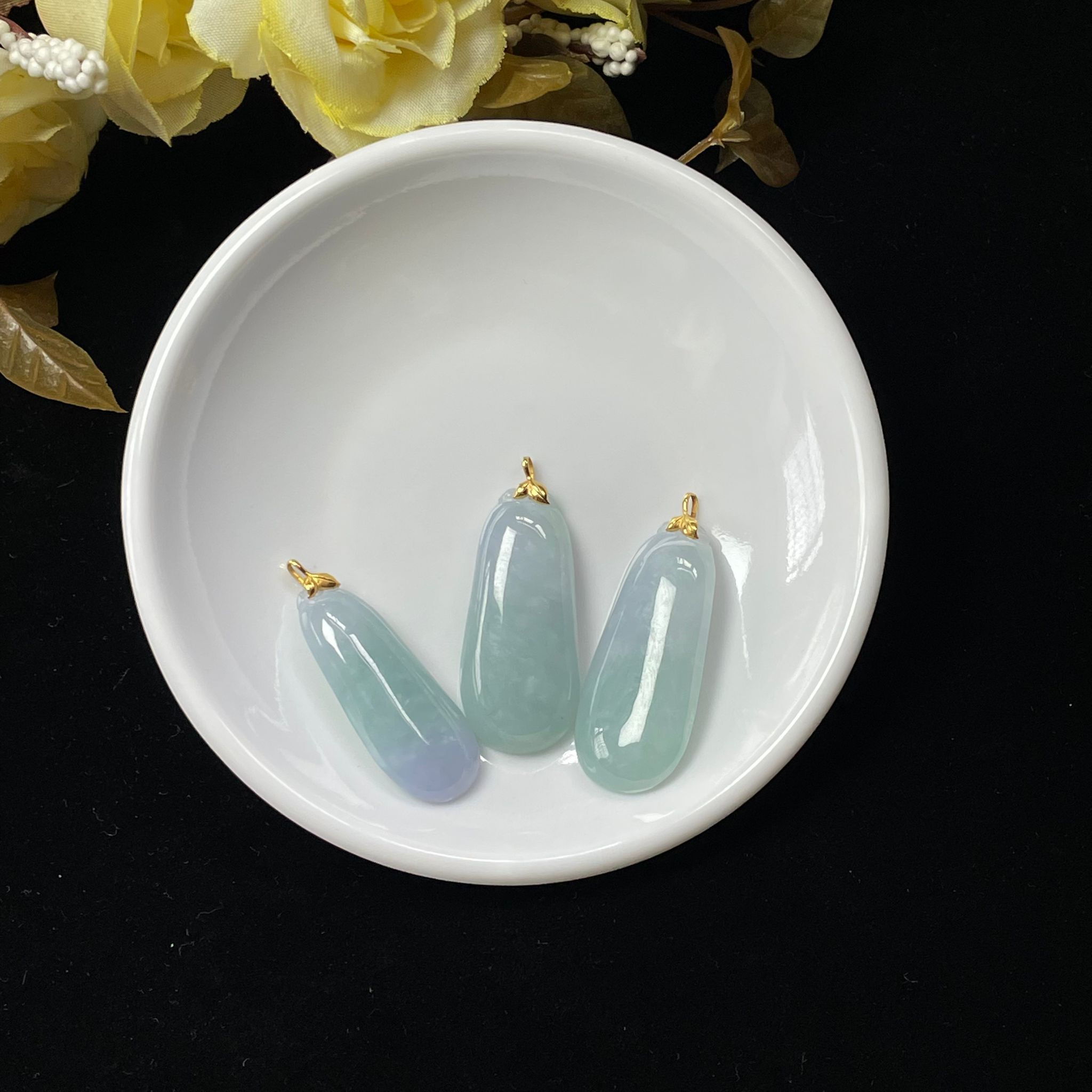 【直播】LL010417 稀有紫藍福瓜18K吊墜