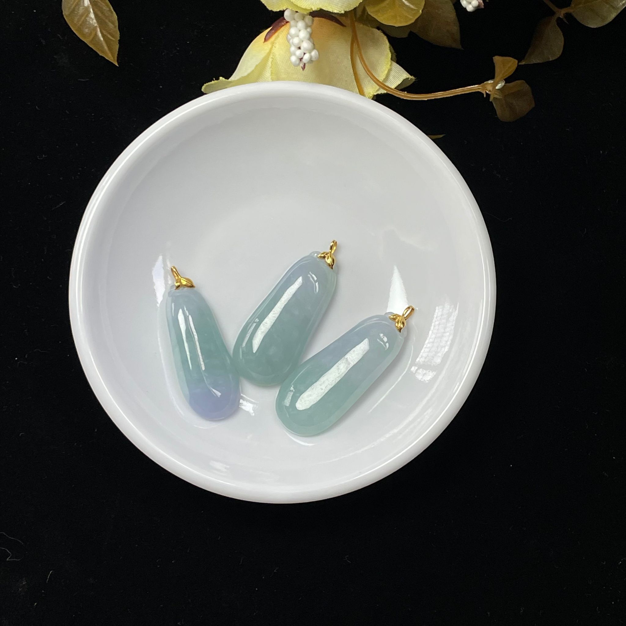 【直播】LL010417 稀有紫藍福瓜18K吊墜