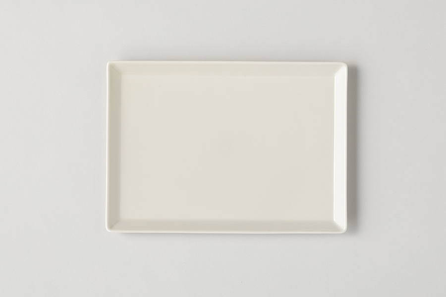 BARBAR(馬場商店)-HASAMI 方形盤 白