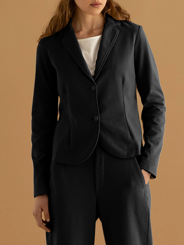 EUROPEAN 棉質西裝(黑)