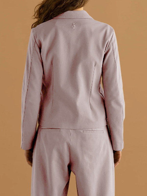 EUROPEAN 棉質西裝(淺粉)