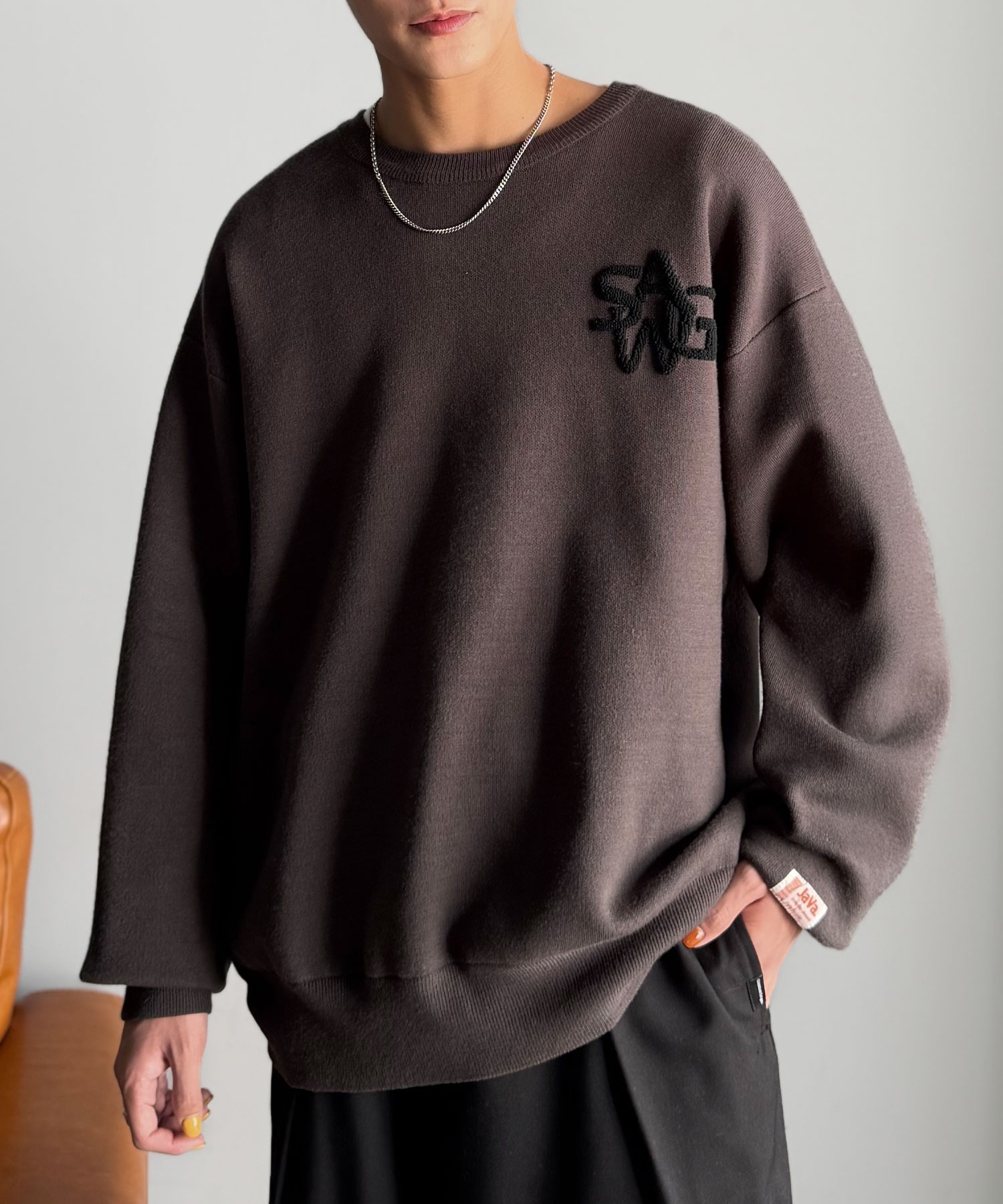 <下殺5折🔥>日本 Java 針織 寬鬆 圓領 長袖 毛衣 三色