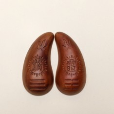 0105LH108-龍虎山DM-日月諱字八卦牛角聖杯（A108）