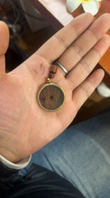 0105LH137-龍虎山DM-雷擊棗木山鬼花錢銅殼（A137）