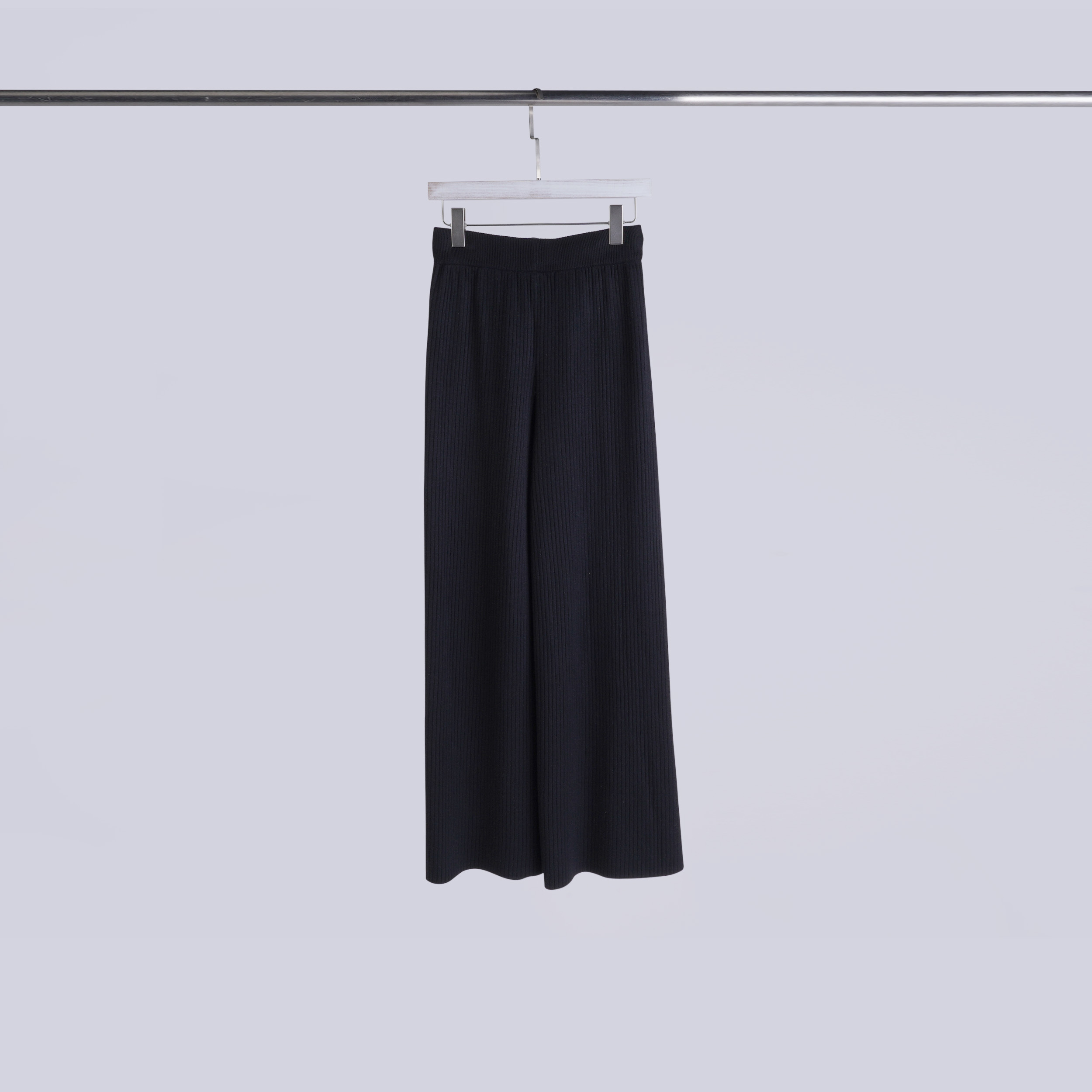 質感內刷毛坑條褲 | 就是黒