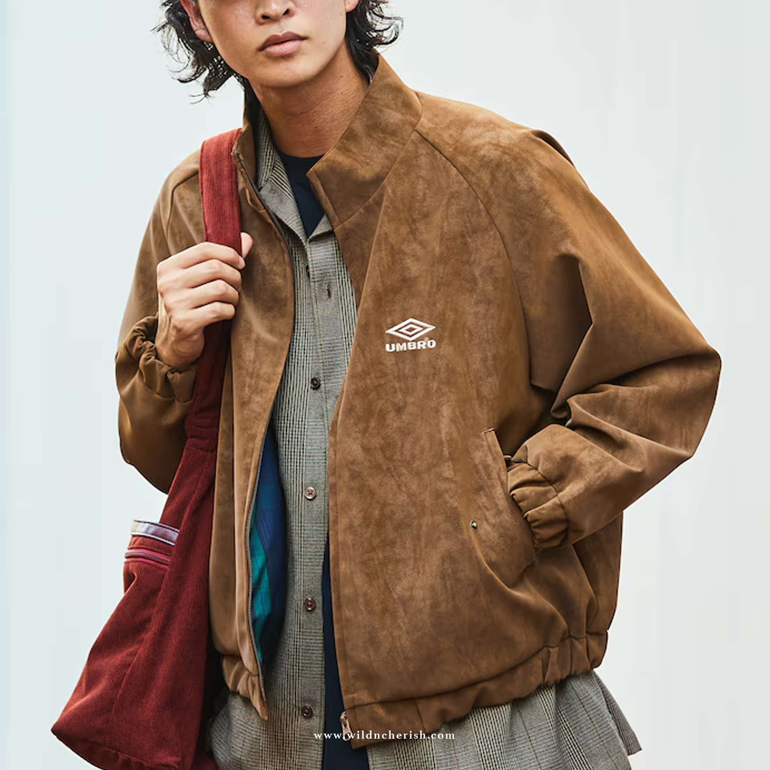 預訂 | Umbro SP Brushed Stand Collar Blouson 絨面 合成皮革