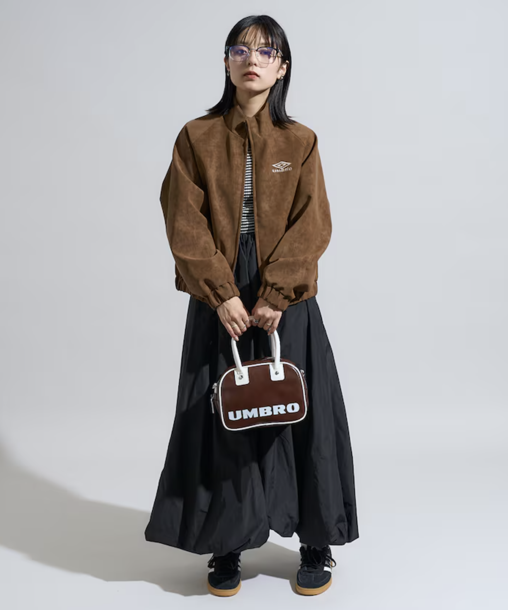 預訂 | Umbro Leatherette Stand Collar Blouson 絨面 合成皮革 女裝