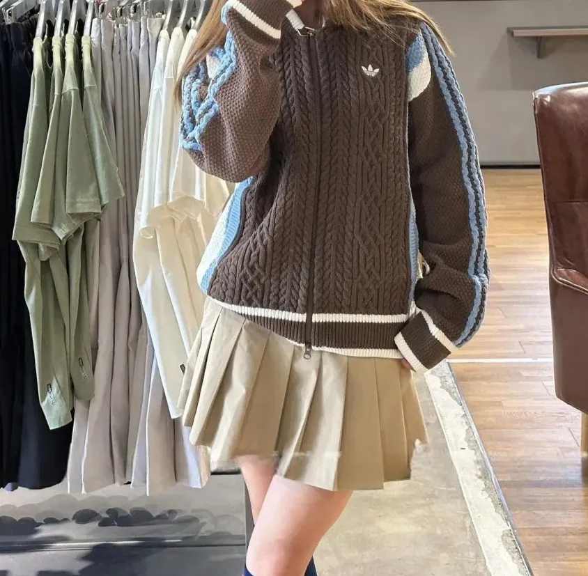 ADIDAS CARDIGAN 復古針織外套