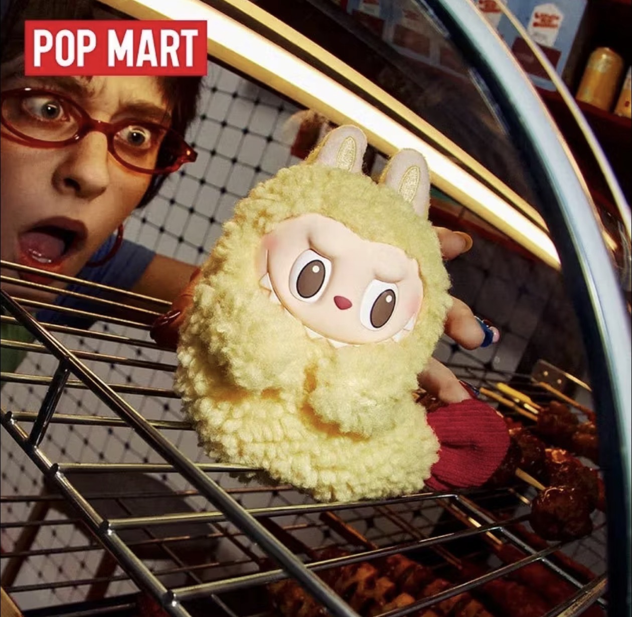 POP MART LABUBU 怪味便利店 炸蝦耳機包