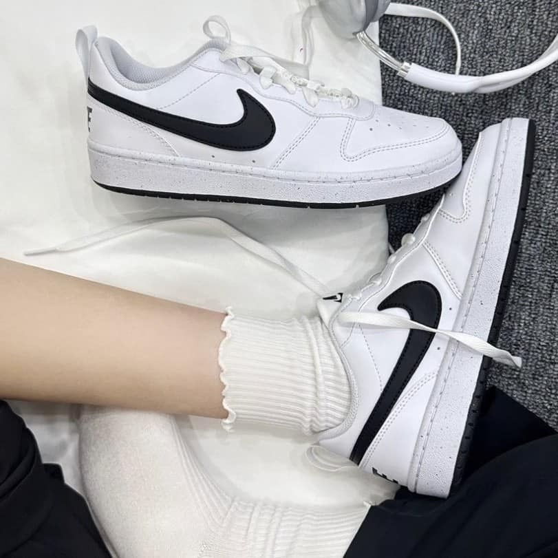 【逢甲FUZZY】Nike Court Borough Low GS "White Black" 小Dunk 白黑 DV5456-104