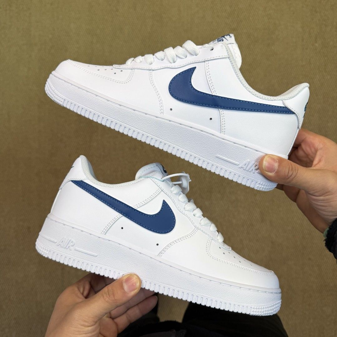 【逢甲 FUZZY】Nike Air Force 1 "Court Blue" 白藍勾 白屁 FJ4146-123
