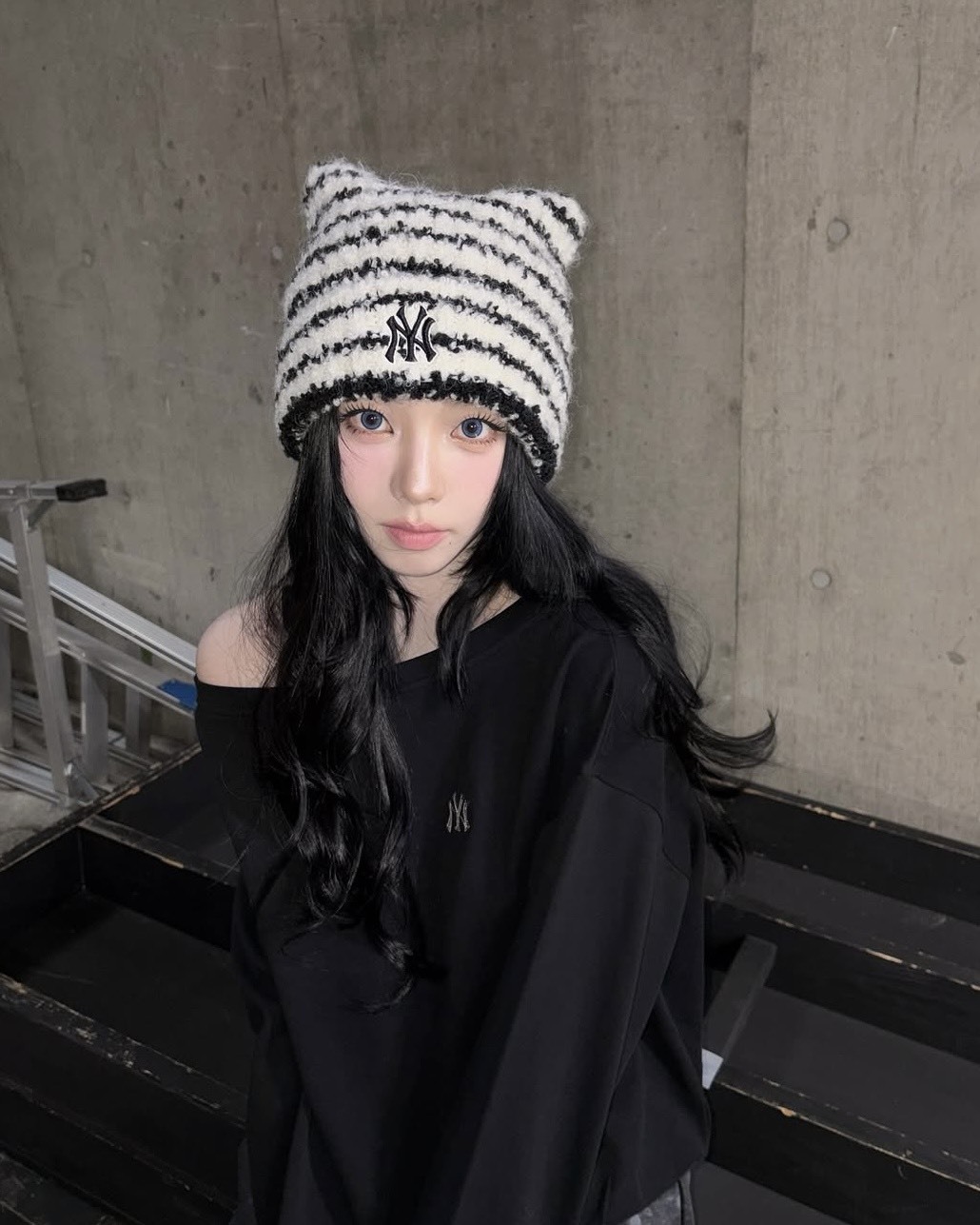 <劉知珉同款!> MLB 洋基 道奇 紅襪 針織 毛絨 貓耳帽 毛帽 7色