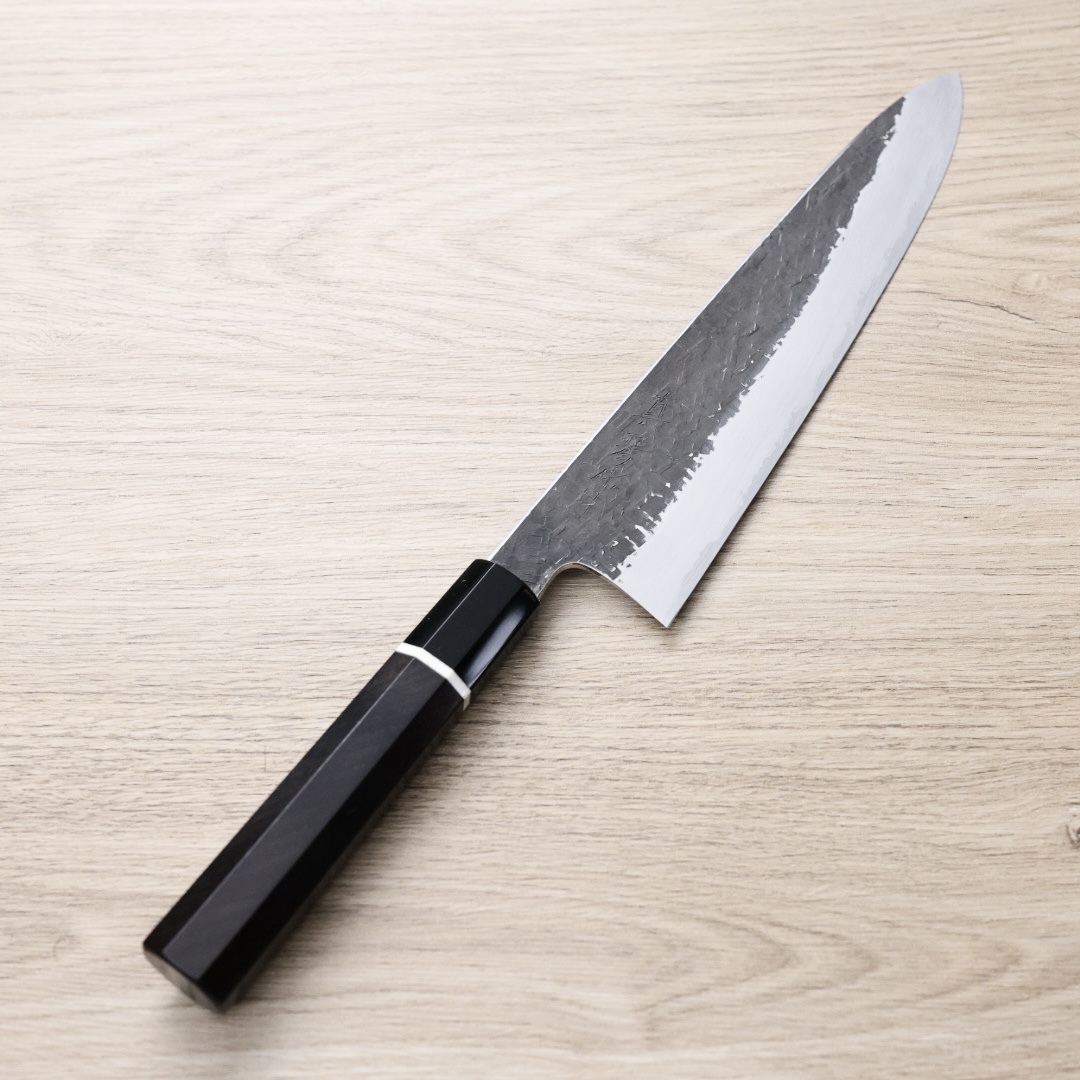 田所真琴 牛刀 240mm 銀三鋼 黑打鎚目