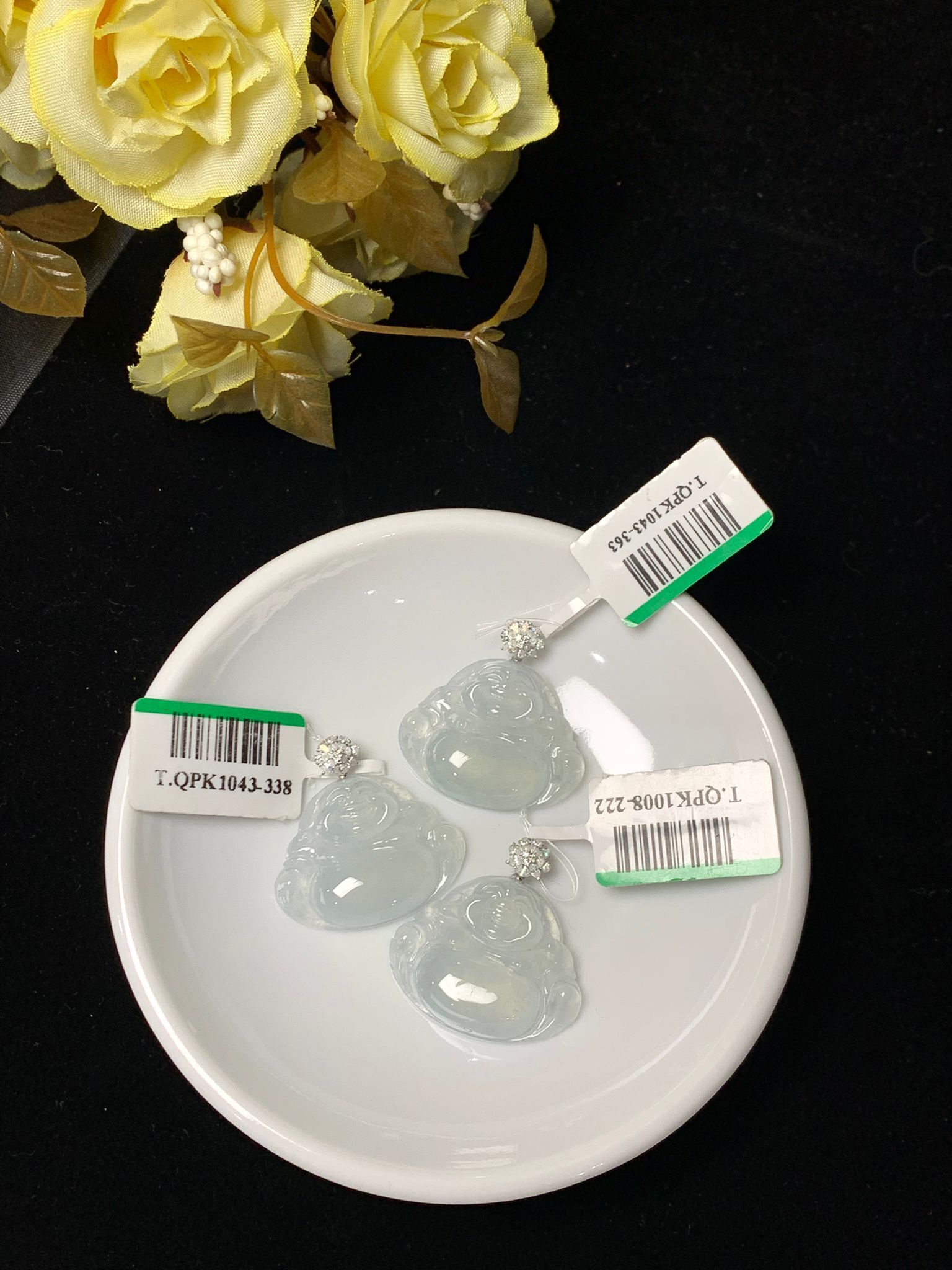 【直播】LL010537 翡翠高冰佛公18K吊墜 (BB4)