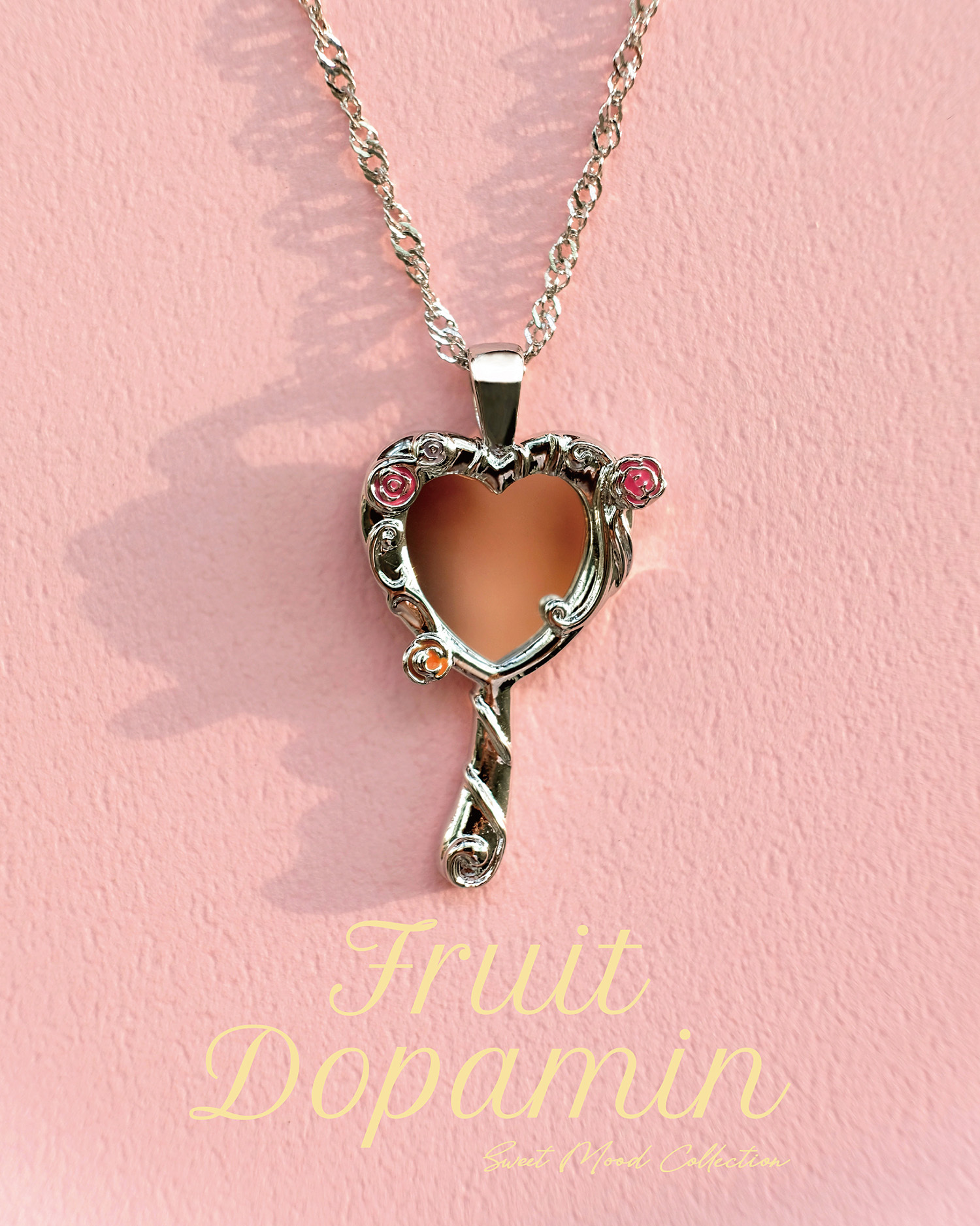 FREYA 玫瑰鏡吊墜