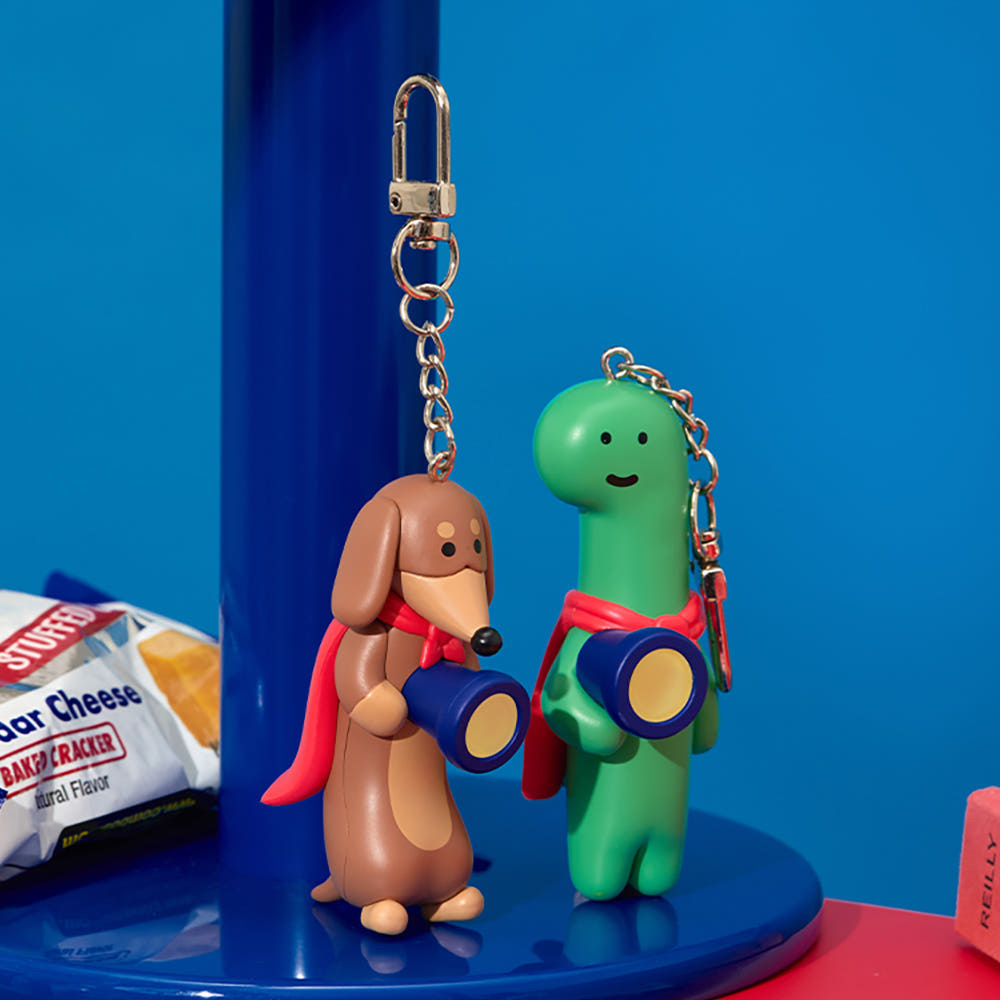 JOGUMAN 恐龍仔 電筒發光掛飾