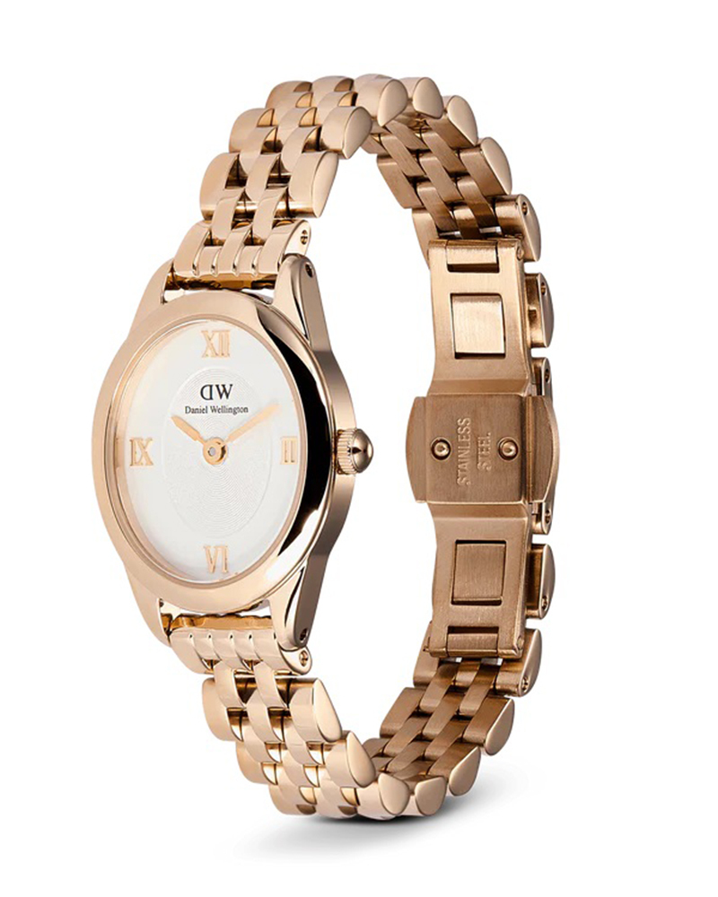 萬年鐘錶 - DW - Daniel Wellington  經典簡約玫瑰金橢圓形不鏽鋼女錶  DW00100805 錶徑 : 22mm