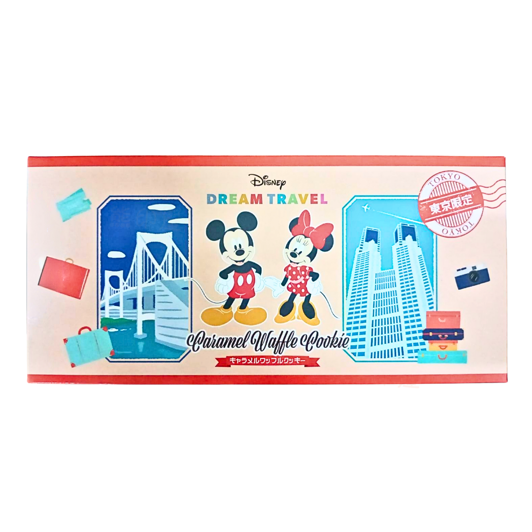 東京限定 迪士尼 DREAM TRAVEL 焦糖窩夫曲奇餅禮盒