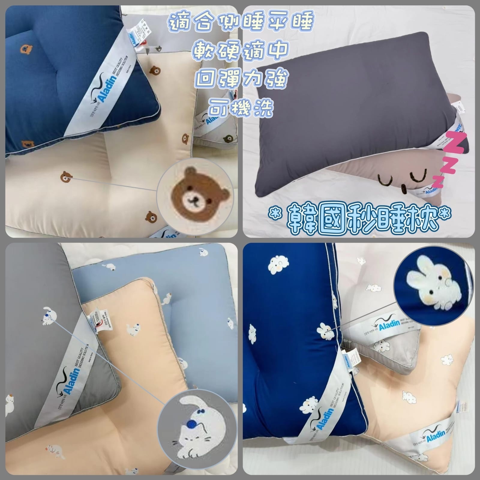 KR1 W 韓國防塵瞞秒睡枕頭