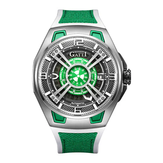 【Bonest Gatti】元宇宙科幻外星系列 BG5803 鏤空錶 德國機械錶 德國手錶