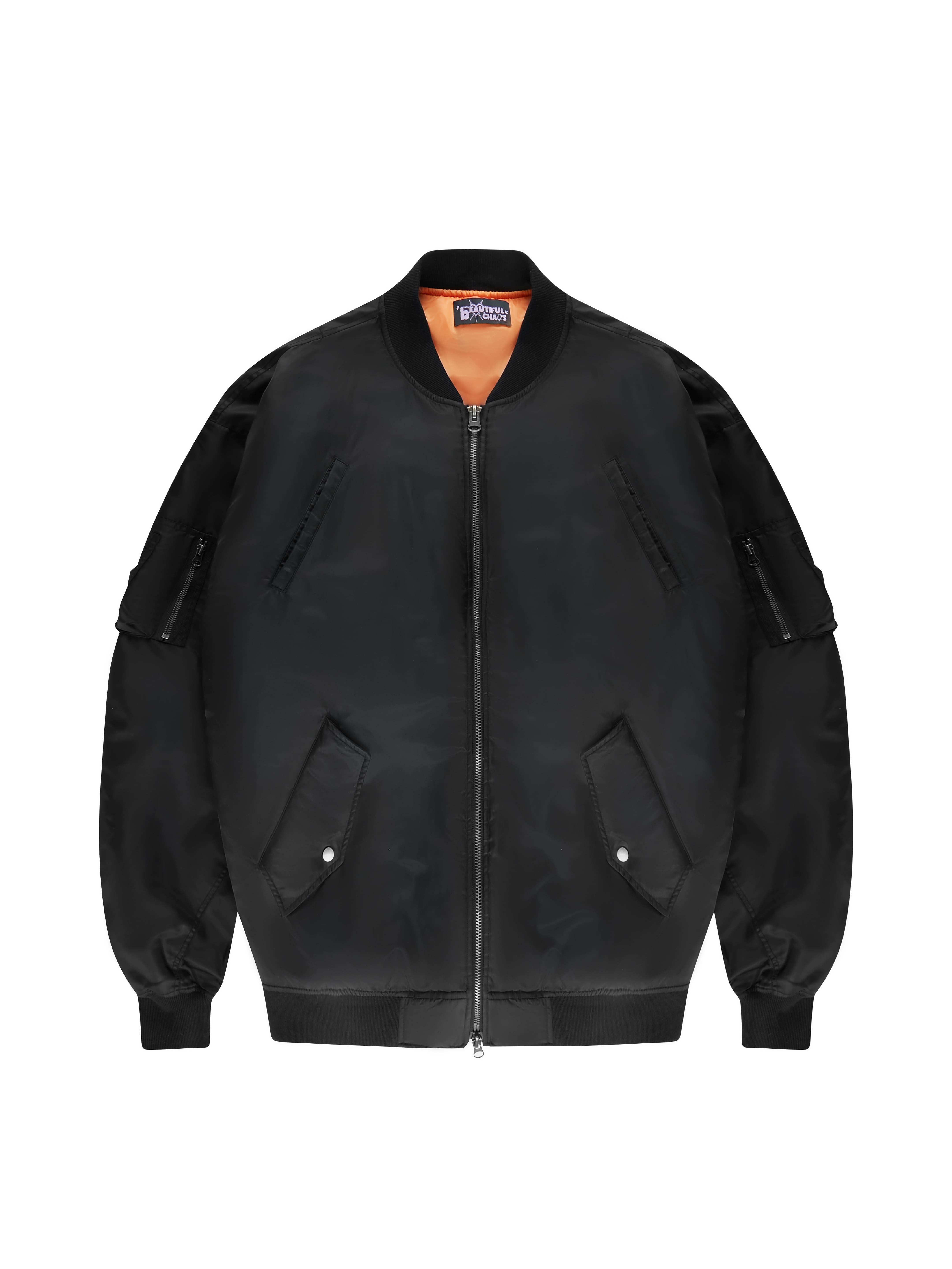 LUSIVE｜超寬大飛行夾克 (黑色)