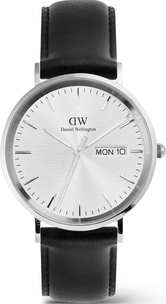 萬年鐘錶 - DW - Daniel Wellington  經典簡約白面盤皮革錶帶男錶 DW00100832 錶徑 : 40mm