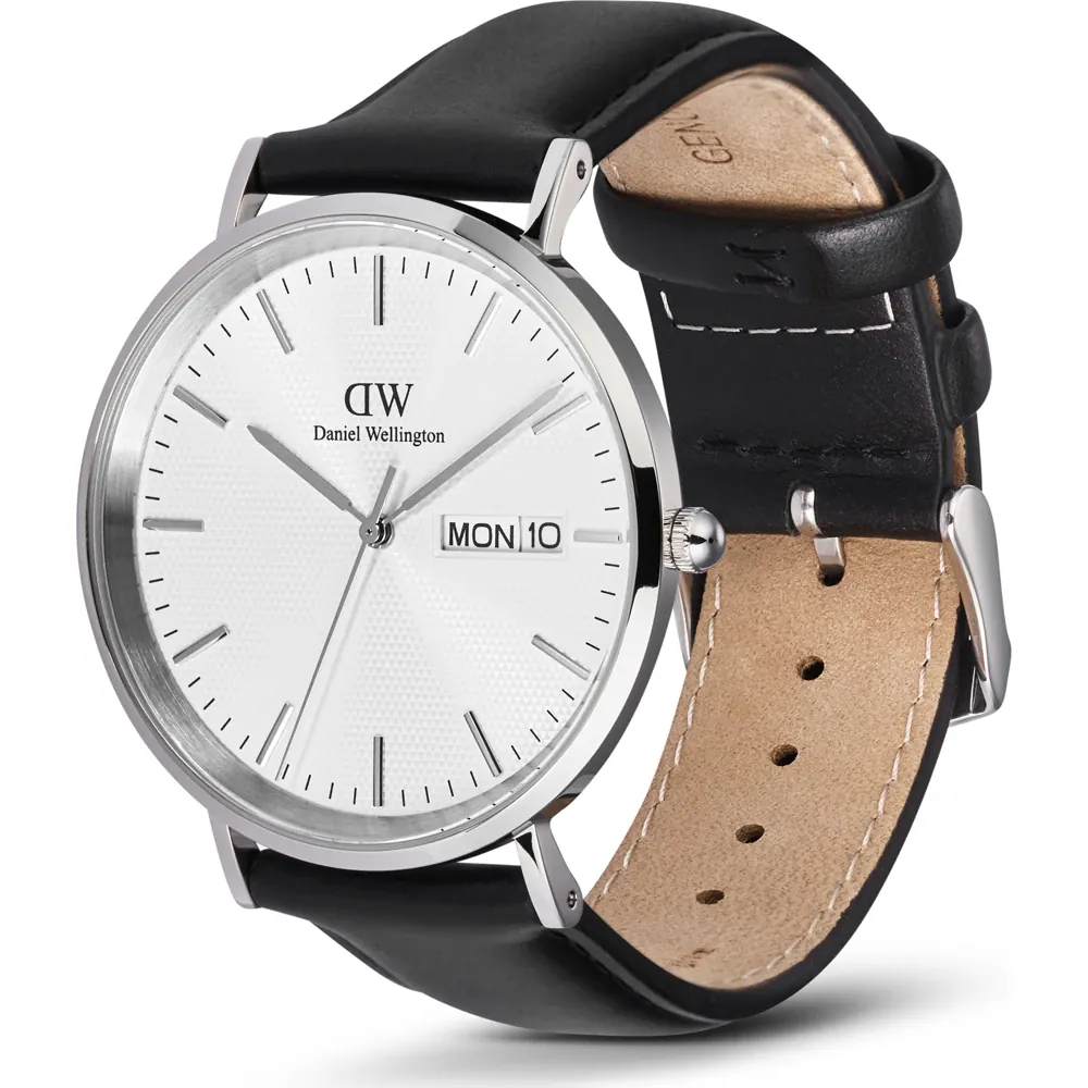 萬年鐘錶 - DW - Daniel Wellington  經典簡約白面盤皮革錶帶男錶 DW00100832 錶徑 : 40mm