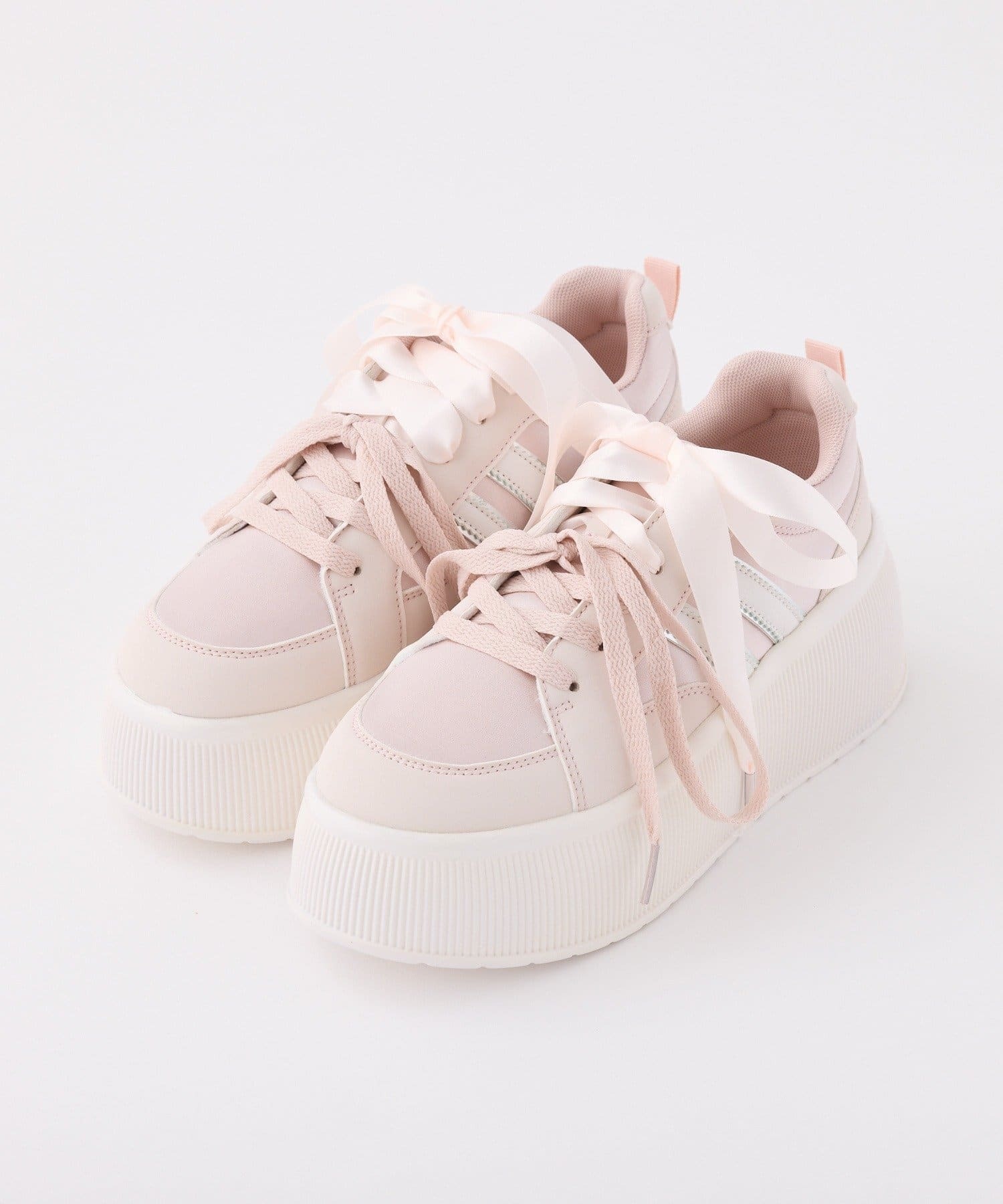 日本預訂 WINTER SALE NC Ribbon Custom Satin Sneakers