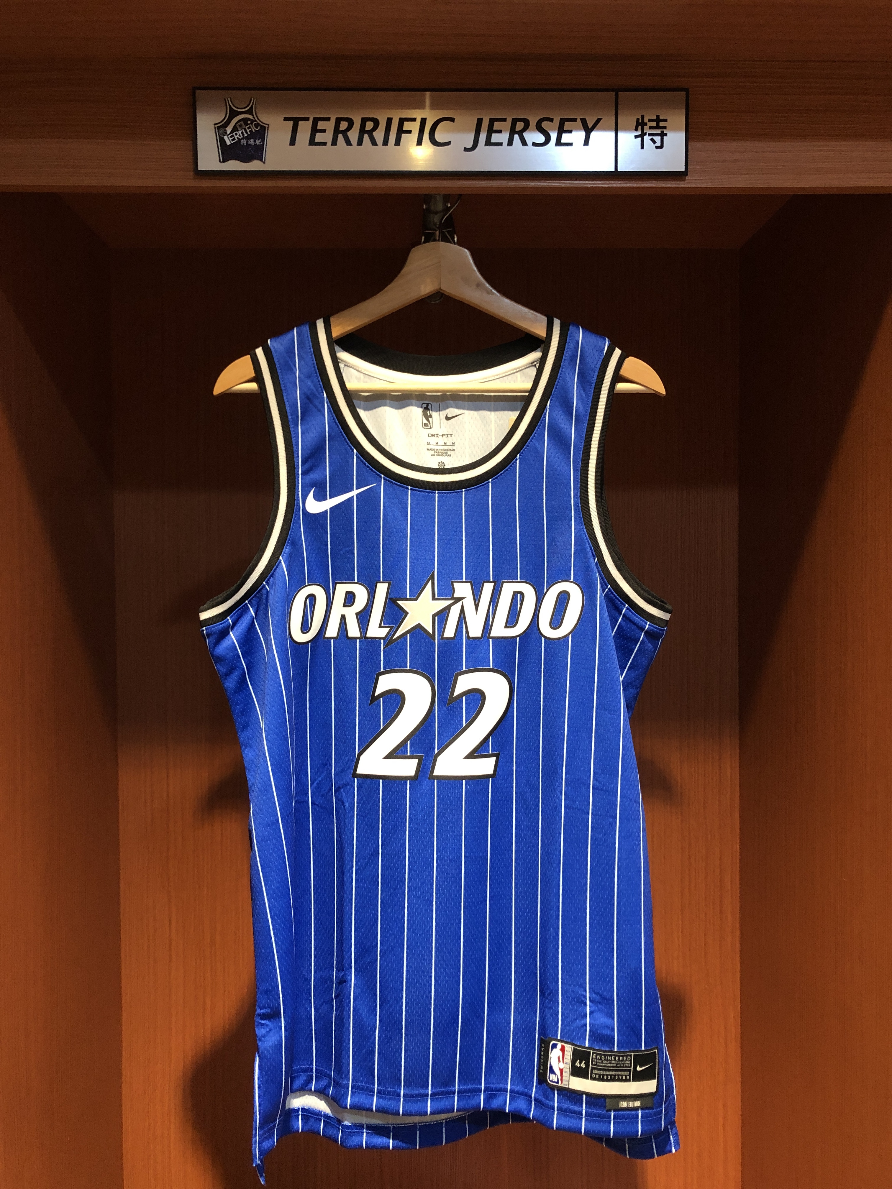 NBA球衣 Franz Wagner 奧蘭多魔術藍條紋 Icon Nike Swingman 球迷版 熱轉印 全新