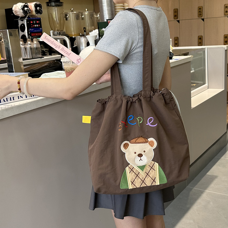 《01060》兔兔與熊熊大束口購物袋