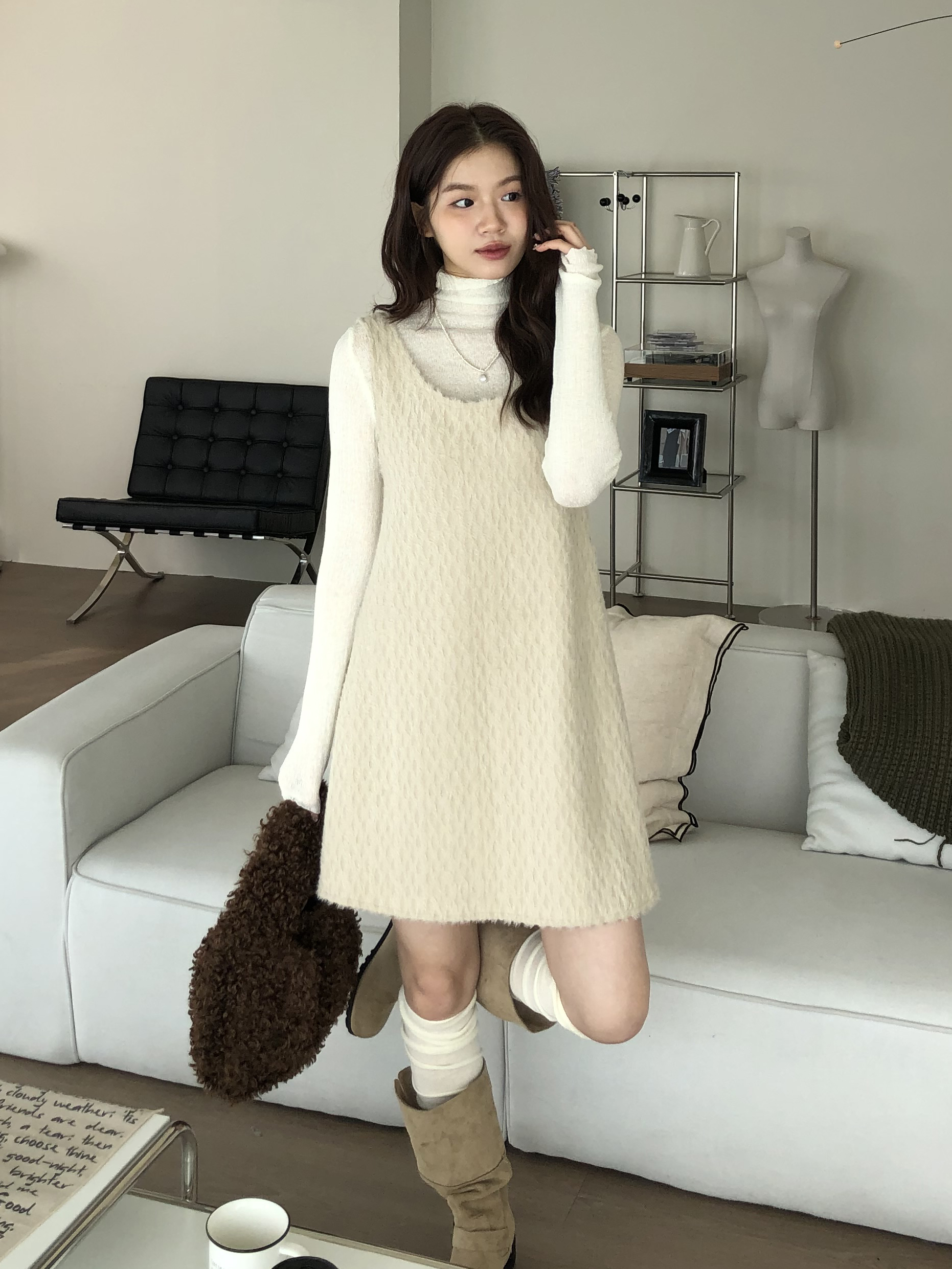 Mer Fur One Piece #洋裝