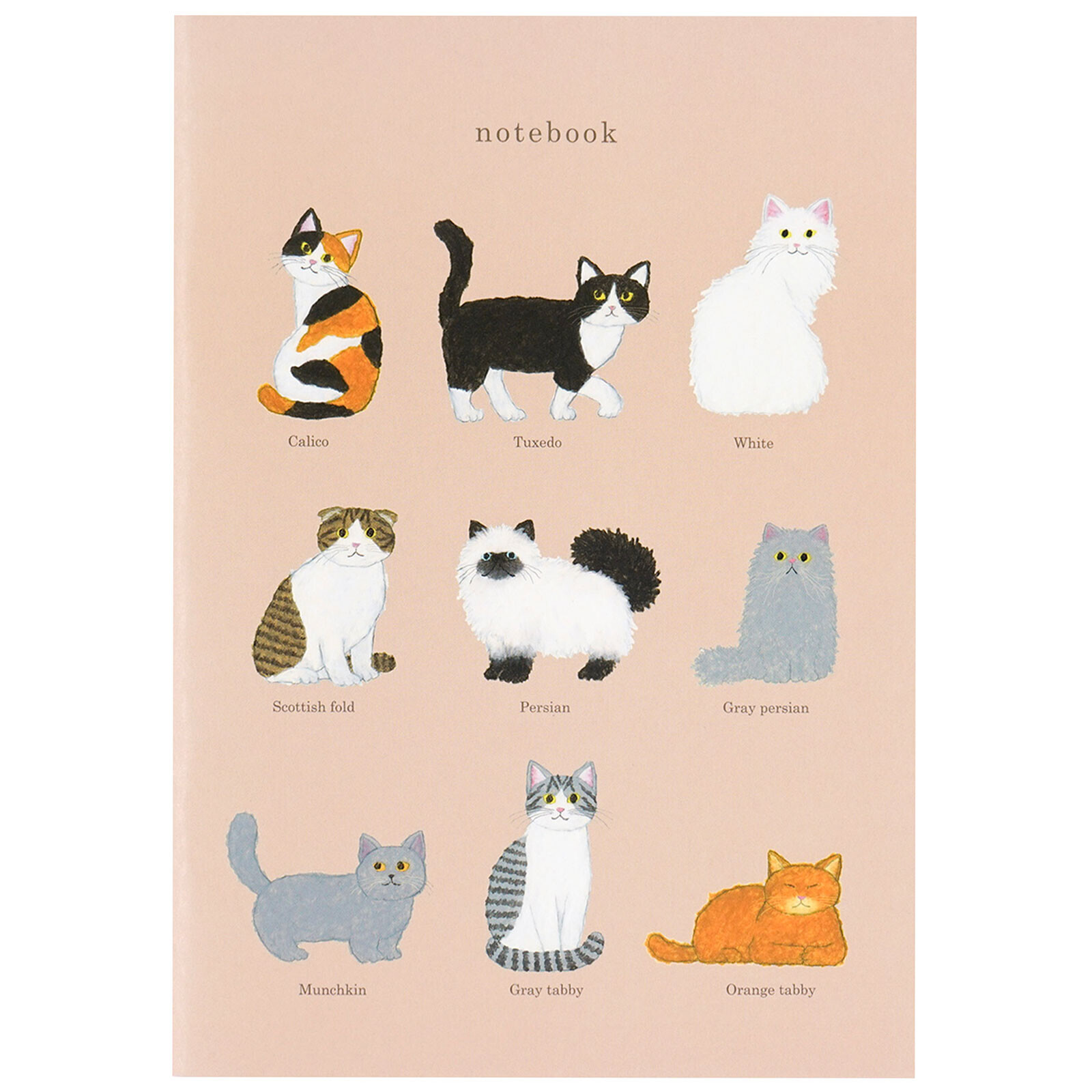 米津祐介_貓2 A5方格筆記本｜日本Greeting Life