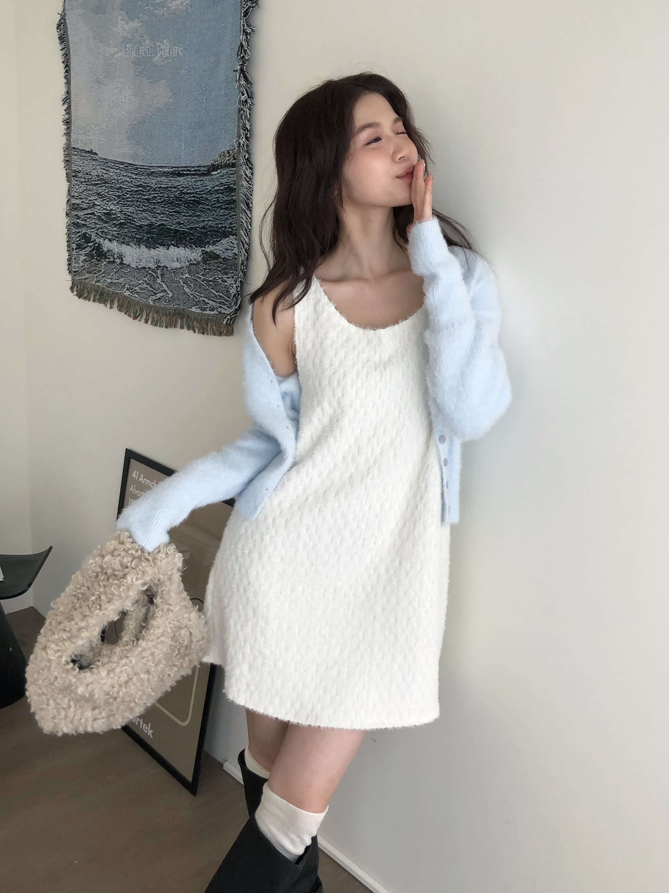 Mer Fur One Piece #洋裝