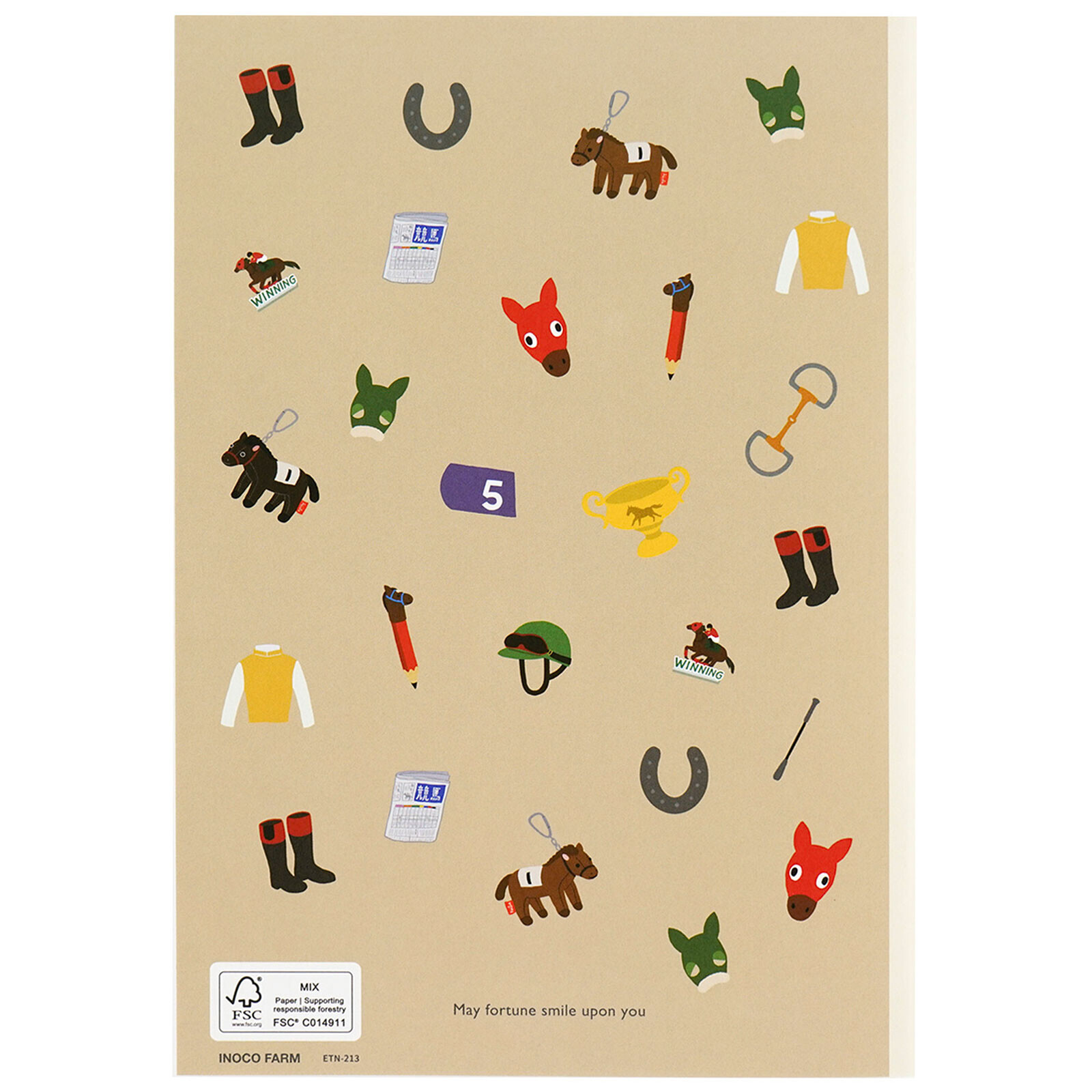 賽馬 A5方格筆記本｜日本Greeting Life