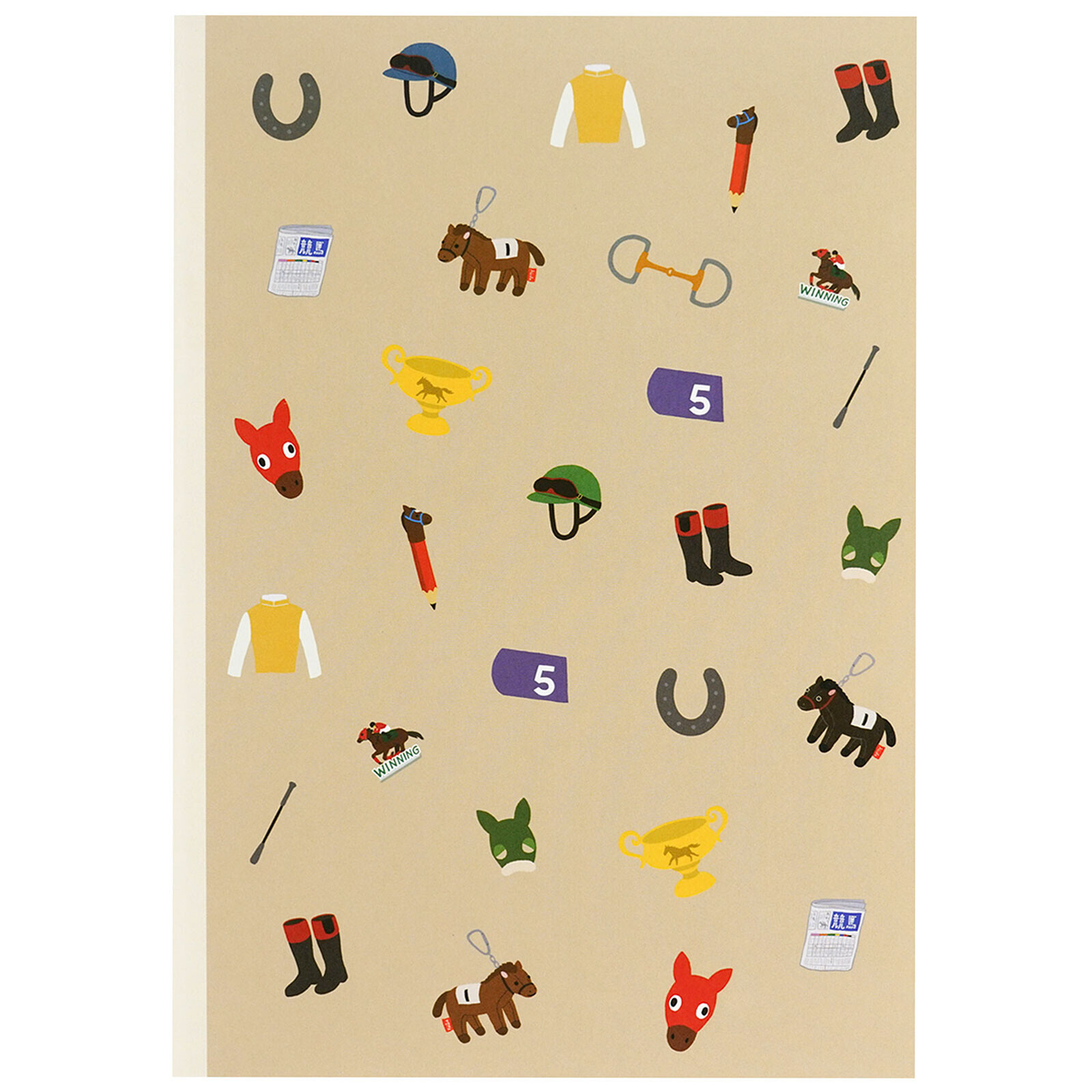 賽馬 A5方格筆記本｜日本Greeting Life