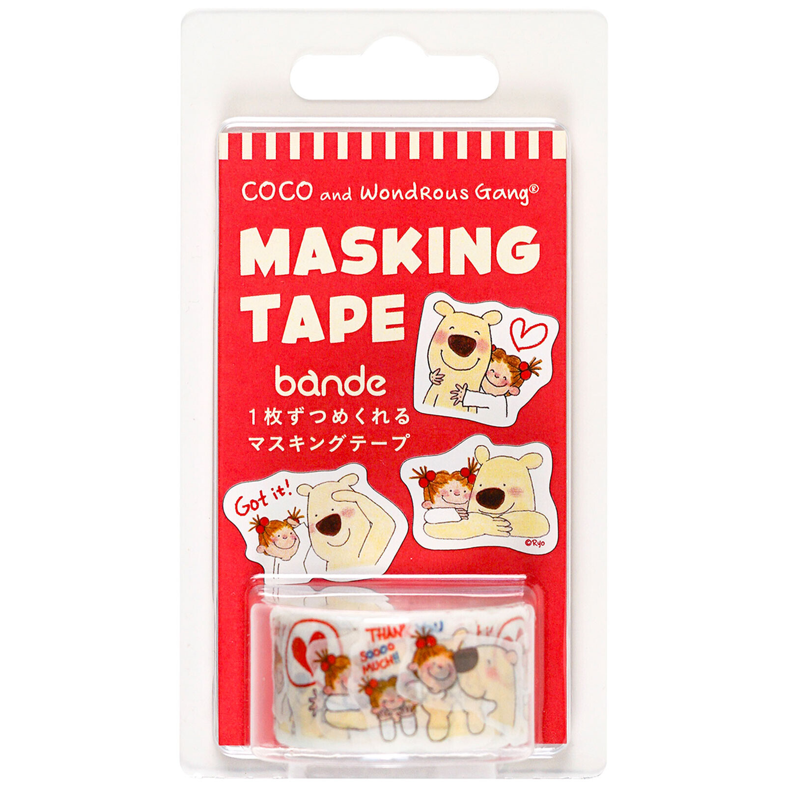 coco醬 x Bande 捲狀貼紙 和紙貼紙 ｜日本Greeting Life