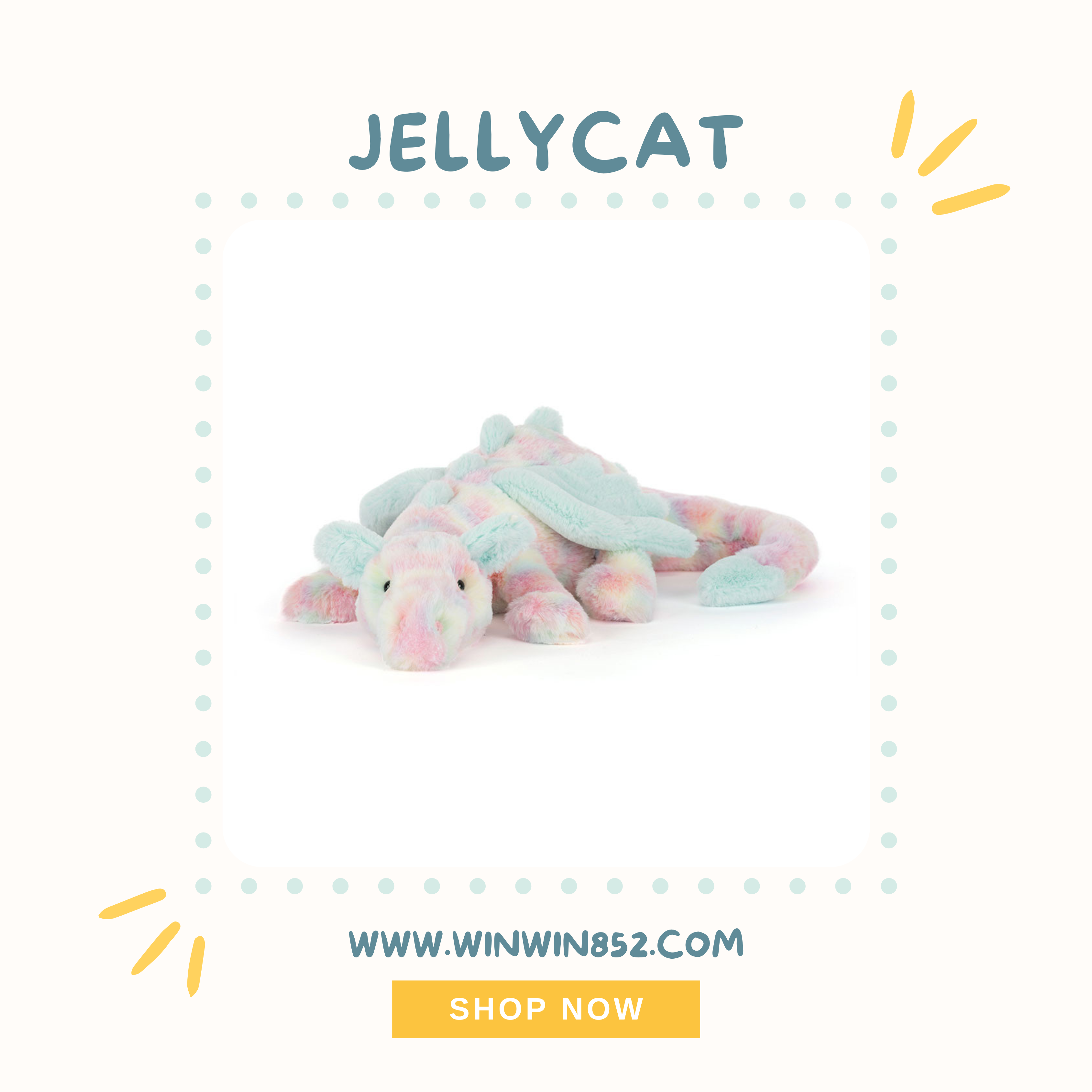 Jellycat Lazulia Dragon 50cm