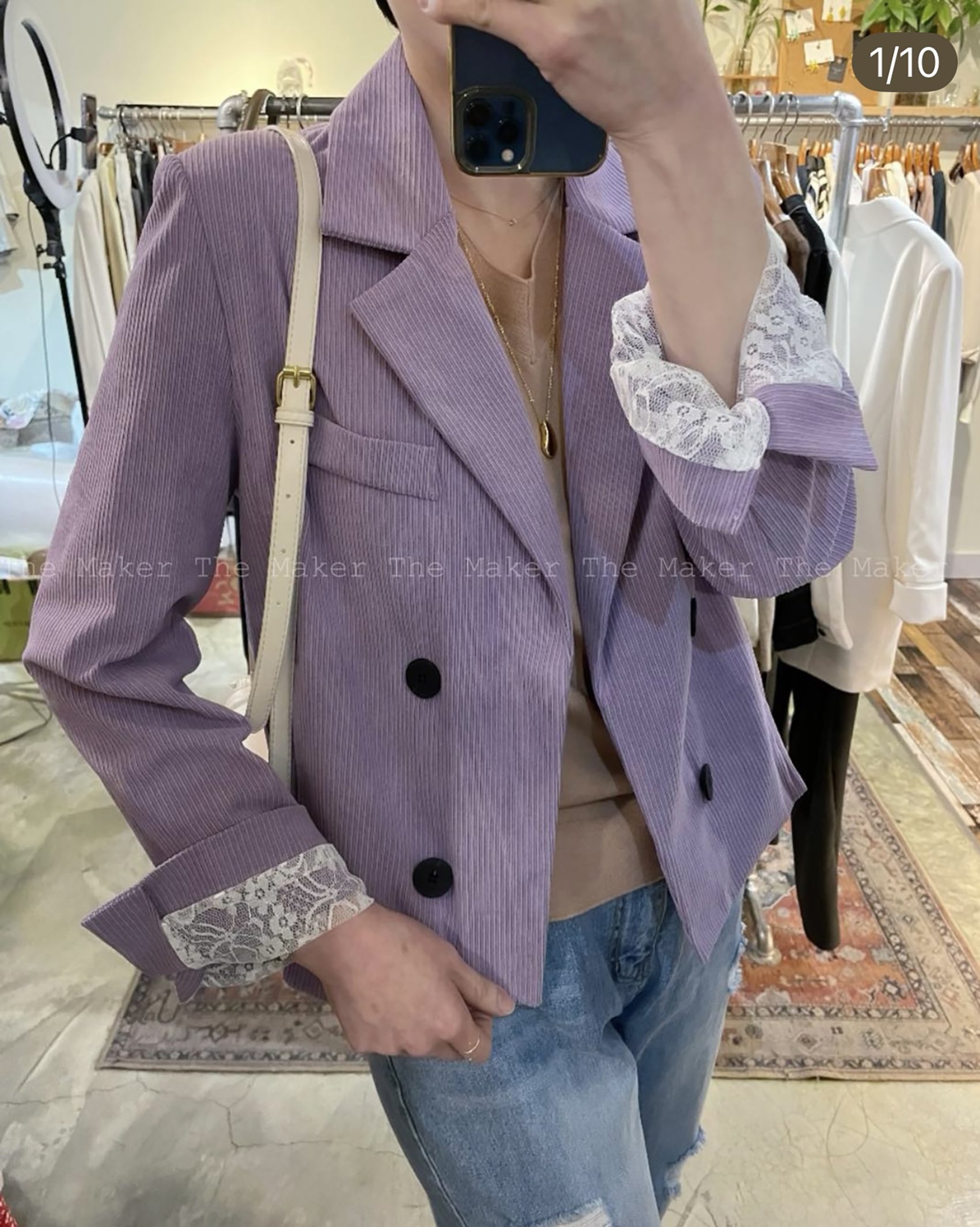 🎀 內喱士暗紋西裝褸 🎀