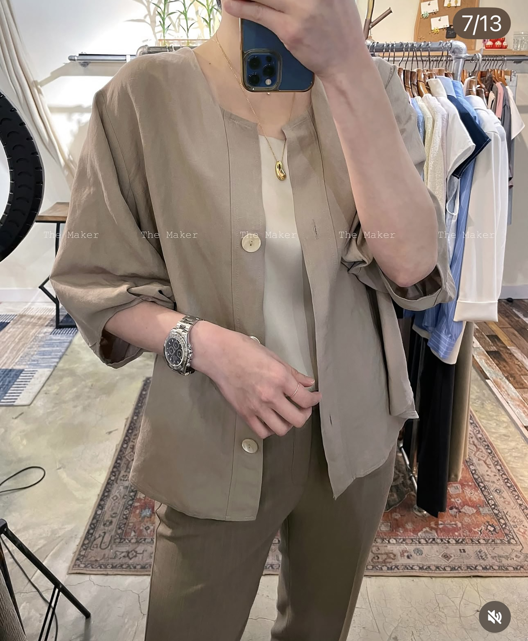 🐑 綿麻泡泡袖外套 🐑