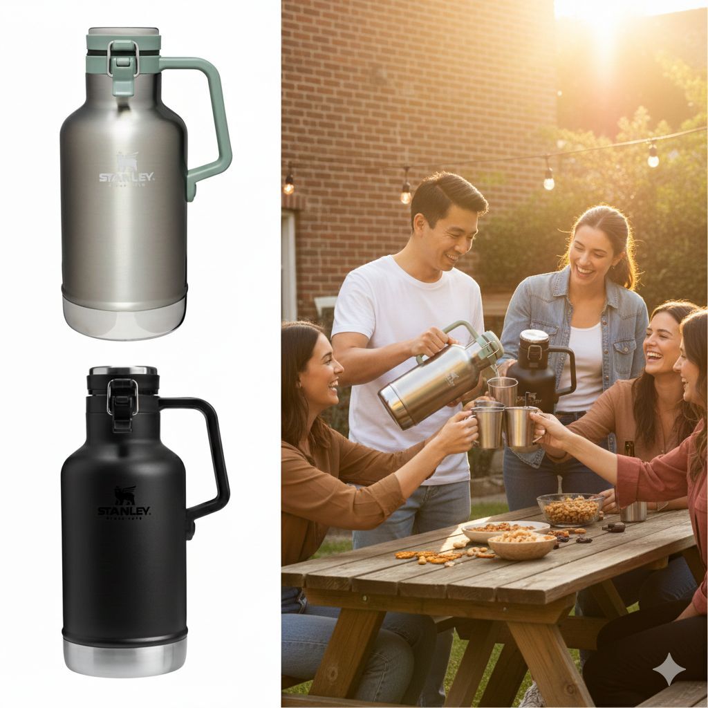 【預購】Q010502 STANLEY 經典易傾倒啤酒瓶 | 64 盎司